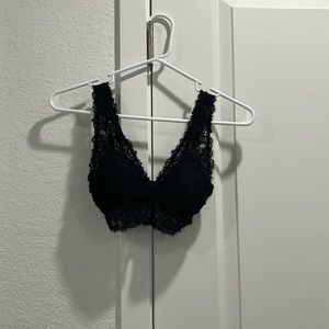 Black lace bralette